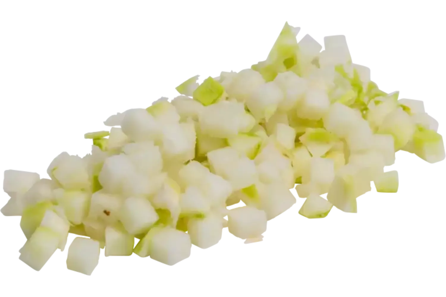 Koolrabi brunoise 5mm zak 1 kg kist 8 stuks